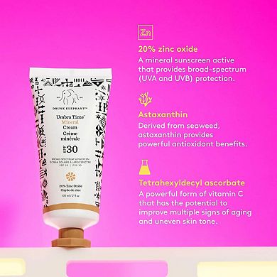 Umbra 100% Mineral Cream SPF 30/PA+++ Tinted Face Sunscreen
