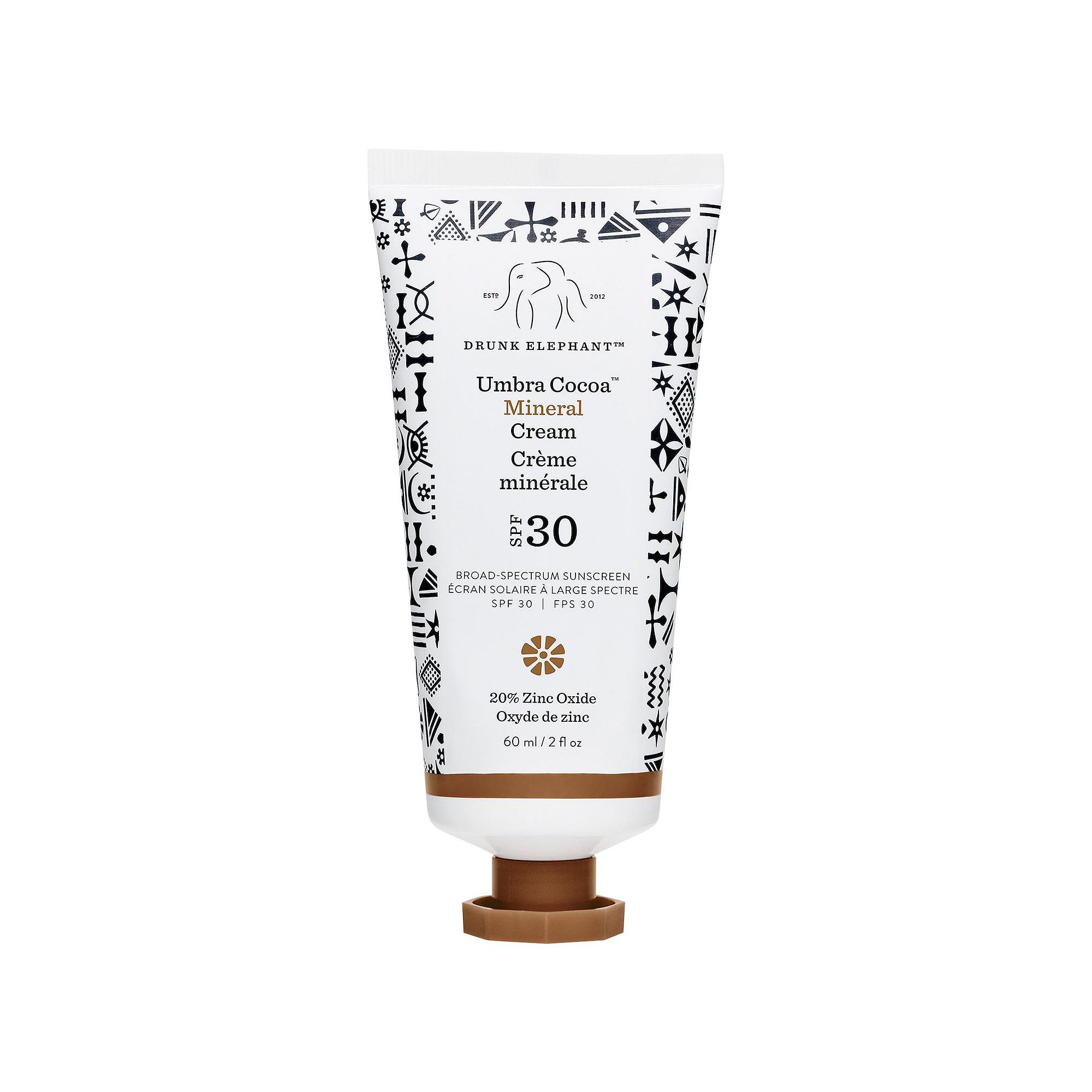 Drunk Elephant Umbra 100% Mineral Cream SPF 30/PA+++ Tinted Face Sunscreen,