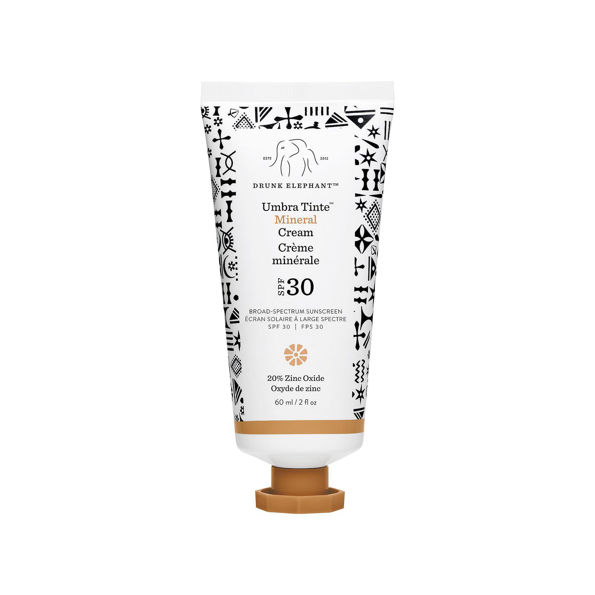 Drunk Elephant Umbra 100% Mineral Cream SPF 30/PA+++ Tinted Face Sunscreen,