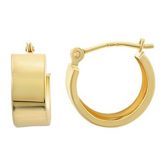 Forever 14K 14k Gold Huggie Hoop Earrings
