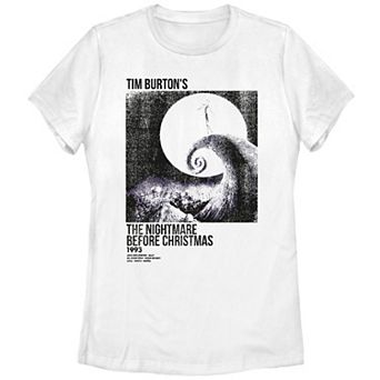 Disney's The Nightmare Before Christmas Distressed 1993 Poster Juniors' Graphic Tee