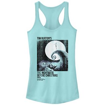 Disney's The Nightmare Before Christmas Distressed 1993 Poster Juniors' Racerback Tank Top