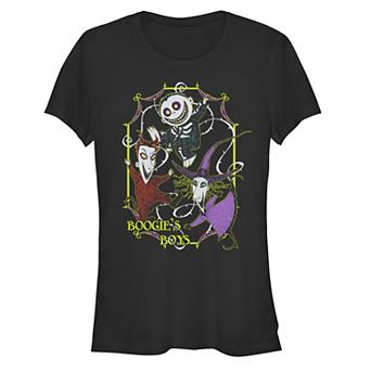 Disney's The Nightmare Before Christmas Boogie's Boys Scene Juniors' Fitted Graphic Tee