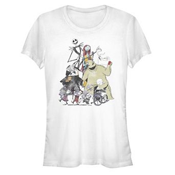 Disney's The Nightmare Before Christmas Halloween Town Juniors' Fitted Graphic Tee