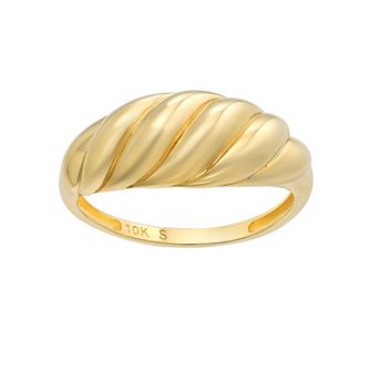Taylor Grace 10k Gold Shrimp Dome Ring