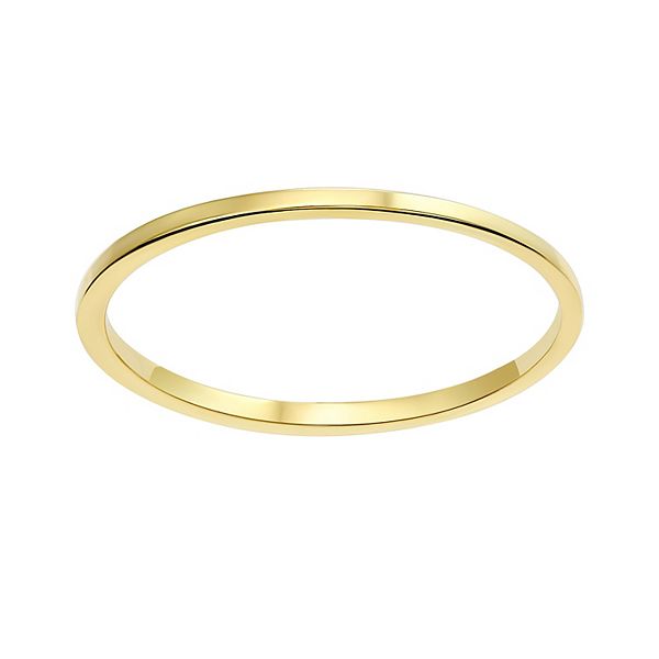 Taylor Grace 10k Gold Square Polished Band Ring