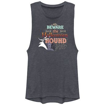 Disney's The Nightmare Before Christmas Zero Beware The Halloween Hound Juniors' Graphic Tank Top