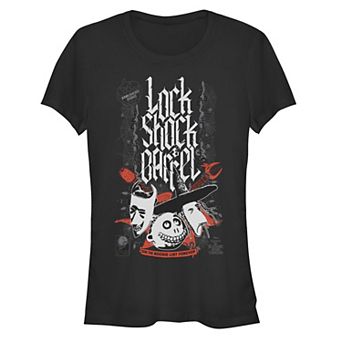 Disney's The Nightmare Before Christmas Lock Shock Barrel On The Oogie Boogie List Forever Juniors' Fitted Graphic Tee