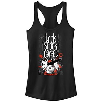 Disney's The Nightmare Before Christmas Lock Shock Barrel On The Oogie Boogie List Forever Juniors' Racerback Tank Top