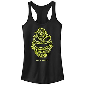 Disney's The Nightmare Before Christmas Oogie Boogie Let's Boogie Bug Head Juniors' Racerback Tank Top