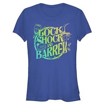 Disney's The Nightmare Before Christmas Lock Shock And Barrel Juniors' Fitted Graphic Tee