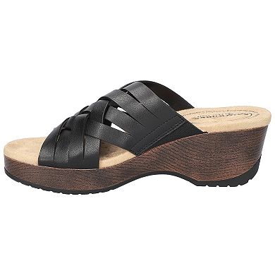 Easy Works by Easy Rosanna Women's Street Slip-Resistant Wedge Sandals