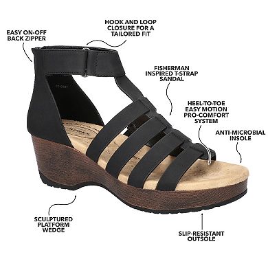 Easy Works by Easy Street Runa Women's Slip-Resistant Wedge Sandals