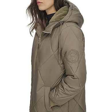 Women's Tommy Hilfiger Diamond Quilt Puffer Coat