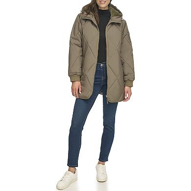 Women's Tommy Hilfiger Diamond Quilt Puffer Coat