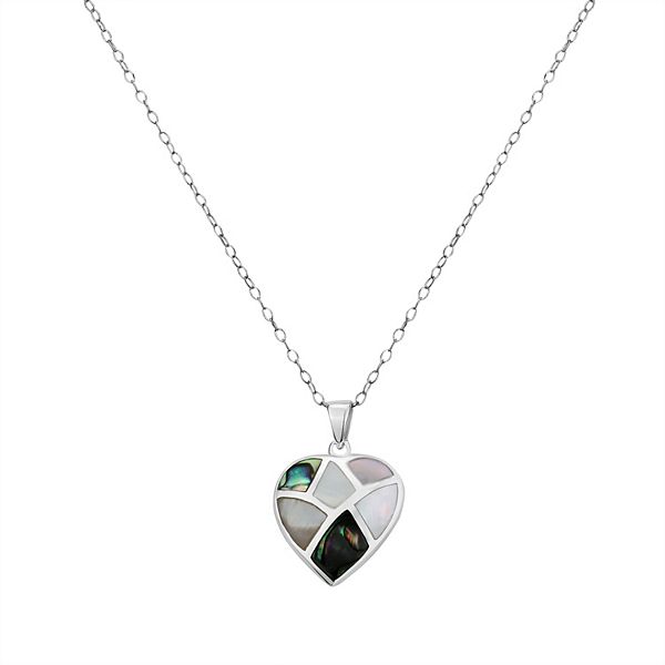 ネックレス・ペンダント +ENGBROX+ silver925 lovers heart pearl necklace EBNL24006SV SALE! Sterling Silver HEART Pearl Pendant Necklace or Brooch