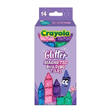 CreateOn Crayola Glitter Magnetic Building Tiles