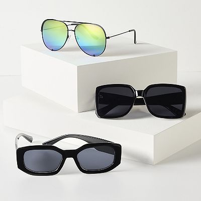 Women's Simply Vera Vera Wang Katana Square Sunglasses