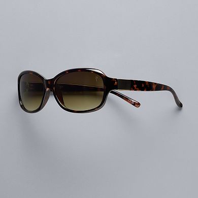 Women's Simply Vera Vera Wang Annika Rectangle Sunglasses