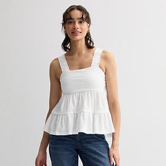 Juniors' SO® Tiered Tank Top