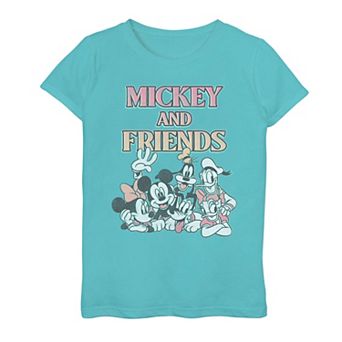 Girls Mickey Mouse And Friends Classic Portrait Graphic Tee