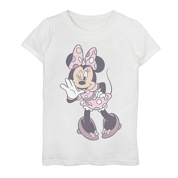 Girls Minnie Mouse Winking Graphic Tee