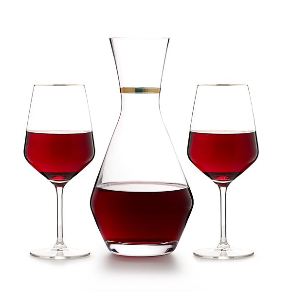 Discover Europe 3pc. Set Carafe Decanter With Wine Glasses