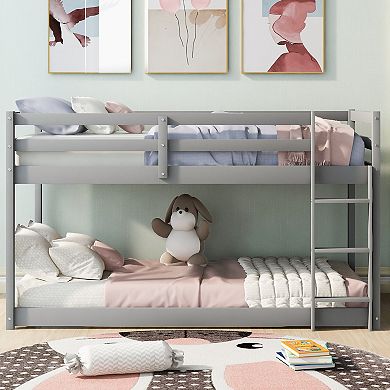 Merax Twin over Twin Bunk Bed with Ladder