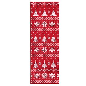 Garvee Christmas Area Rug Snowflake And Xmas Tree Boho Floor Cover Machine Washable Rug