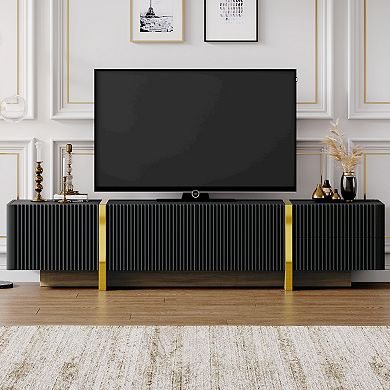 Merax Luxury Fluted TV Stand