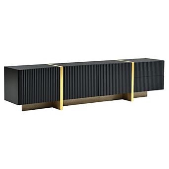 Merax Luxury Fluted TV Stand