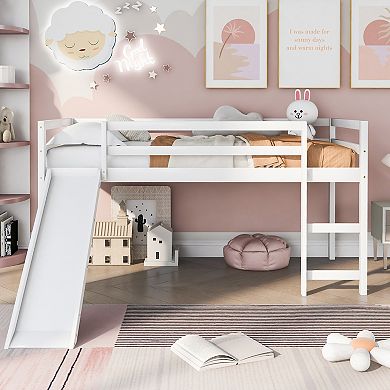 Merax Twin Loft Bed with Slide