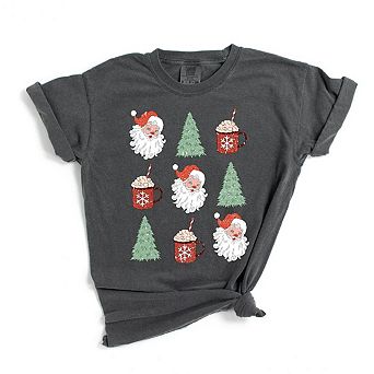 Simply Sage Market Tree and Mug Collage Garment Dyed Tee