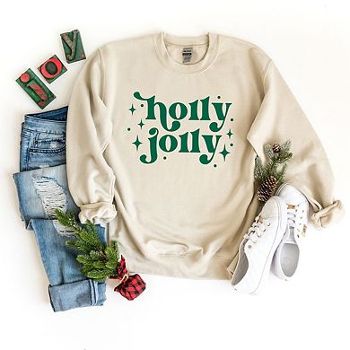 Simply Sage Market Whimsical Holly Jolly Sweatshirt