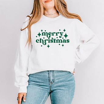 Whimsical Merry Christmas - Womens Sweatshirt