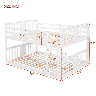 Merax Full Size Bunk Bed with Ladder