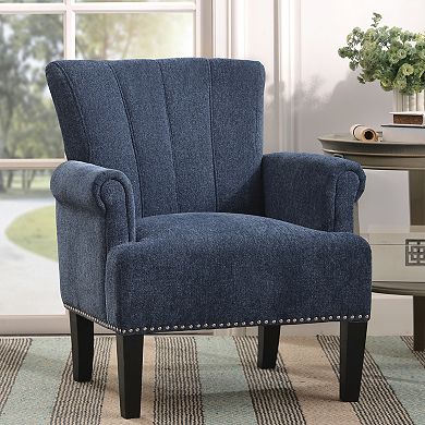 Merax Accent Rivet Tufted Polyester Armchair
