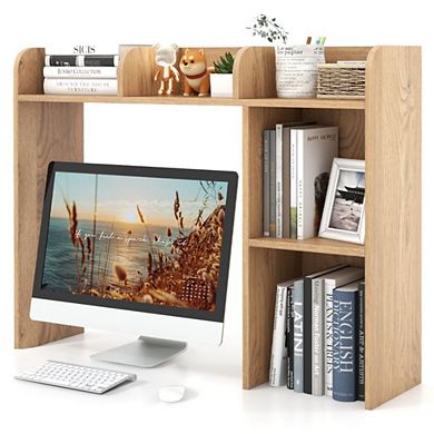 Hivvago 3-tier Multipurpose Desk Bookshelf With 4 Shelves