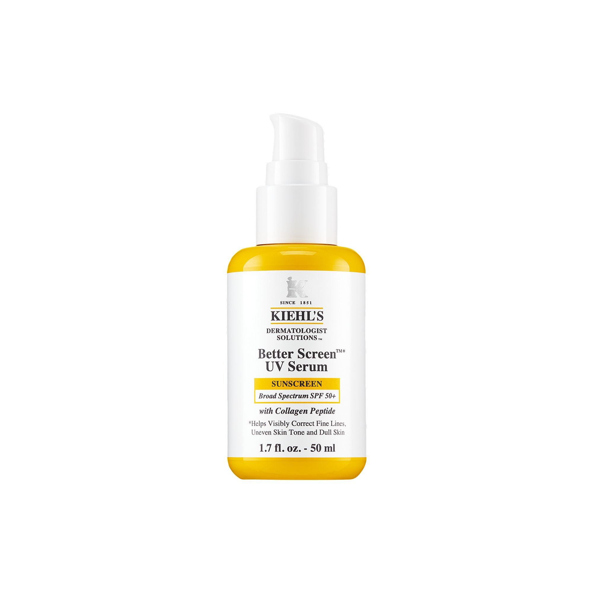 Kiehls Since 1851 Better Screen UV Serum SPF 50+ Facial Sunscreen with Col
