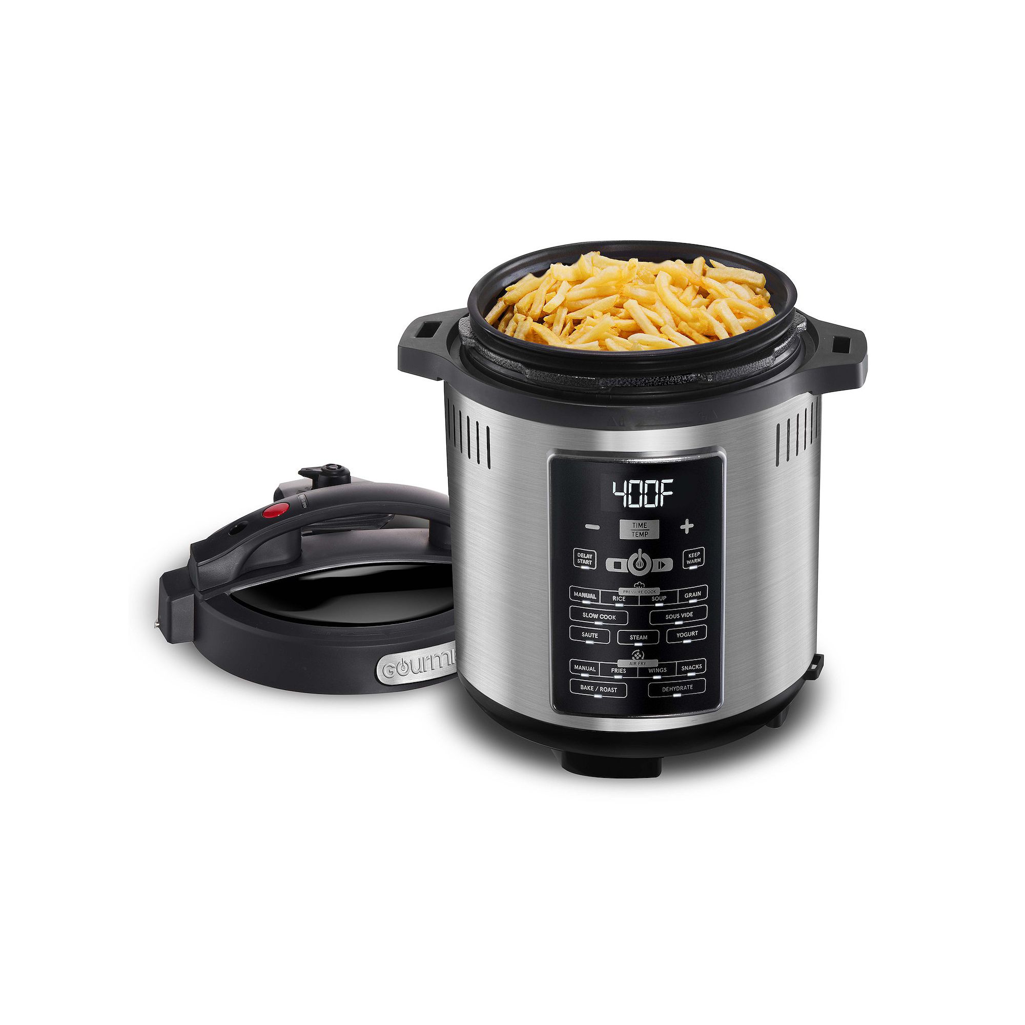 Gourmia 6-Quart Pressure Cooker & Air Fryer