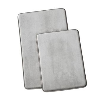 Royal Velvet Signature Solid Memory Foam Bath Rug Set of 2