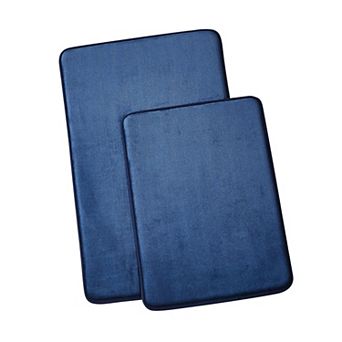 Royal Velvet Signature Solid Memory Foam Bath Rug Set of 2