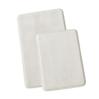 Royal Velvet Signature Solid Memory Foam Bath Rug Set of 2