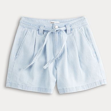 Women's Sonoma Goods For Life Pleated Tie Waist Shorts