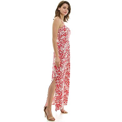 Juniors' Lily Rose Sleeveless Molded Cup Maxi Dress