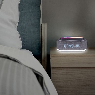 Connect Wireless Charging Alarm Clock Speaker