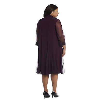 Plus Size R&M Richards 2-pc. Duster Jacket & Dress