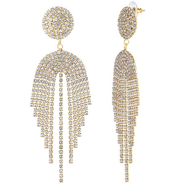 Gold Tone Chandelier Earrings