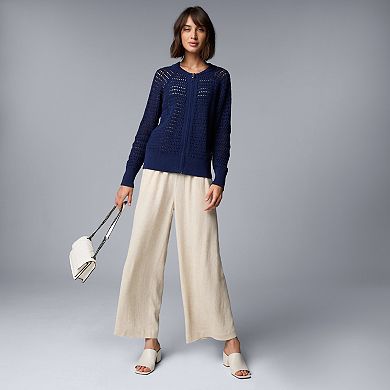 Women's Simply Vera Vera Wang Zip-Up Knitted Sweater