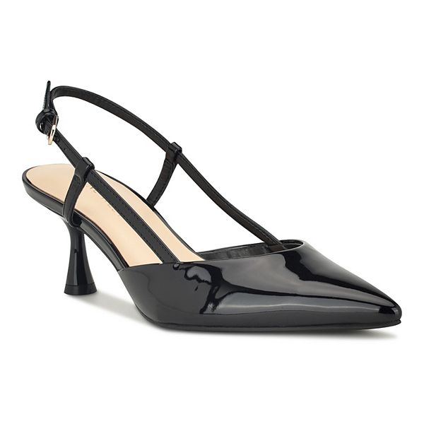 Nine West Women's Feather Slingback Pump Bronze Size 7.5 M